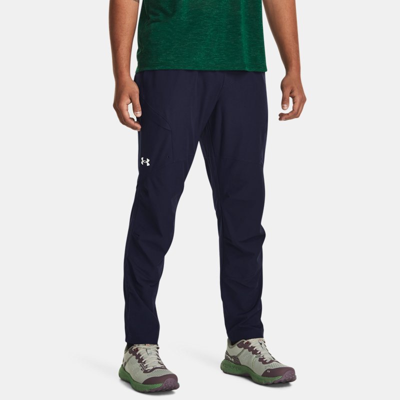 Men's  Under Armour  Anywhere Adaptable Pants Midnight Navy / Greenwood / Reflective M